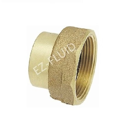 Ez-Fluid 2 FTG x FIP DWV COPPER CLEAN OUT ADAPTER EZDA64